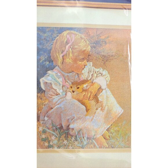 Vintage Simplicity Stitchery Crewel Embroidery Kit Jordan's Spring Rabbit 05009 - Picture 3 of 5